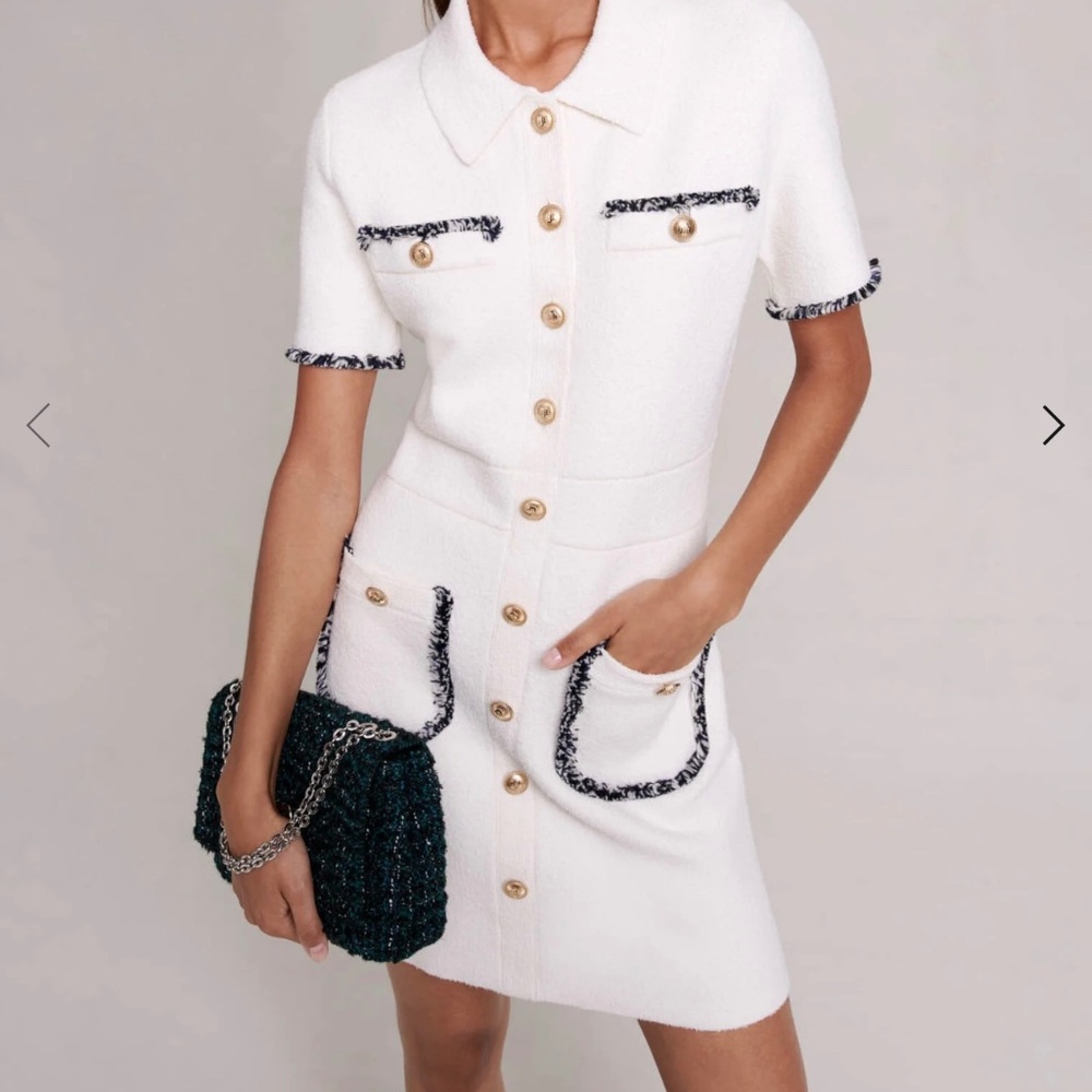 MAJE short buttoned dress